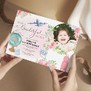 Search for passport birthday invitations Pink