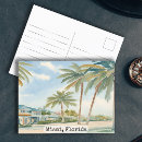 Search for vintage miami postcards Illustration