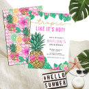 Search for pineapple birthday invitations Palm leaves