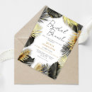Search for black gold bridal brunch invitations Simple