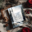Search for pine trees wedding invitations Winter scenery woodland mountains
