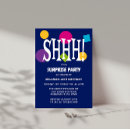 Search for retro surprise birthday invitations Colourful