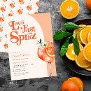 Search for elegant cocktail bridal shower invitations Orange