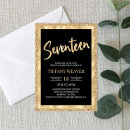 Search for seventeenth invitations Gold