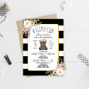 Search for white floral pattern invitations Black and white