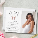 Search for contemporary baby girl shower invitations Stylish
