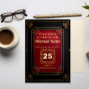 Search for red gold office party invitations Company