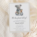 Search for cute koala baby shower invitations Watercolor