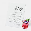 Search for bar menu drinks wedding signs Script