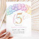 Search for pastel 5th birthday invitations For her