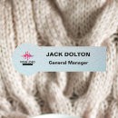 Search for silver name tags Plastic with magnetic backing