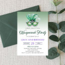 Search for mardi gras masquerade birthday invitations Party