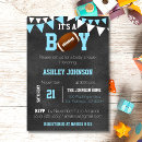 Search for football baby boy shower invitations Chalkboard