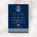 Search for anchor wedding invitations Navy