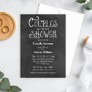 Search for blackboard bridal bridal shower invitations Vintage