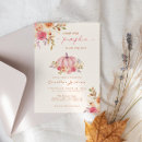 Search for little pumpkin baby girl shower invitations Floral