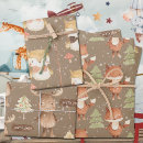 Search for baby fox wrapping paper Rustic