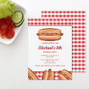Search for hot dog invitations Red