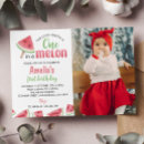 Search for one in a melon invitations Pink and green