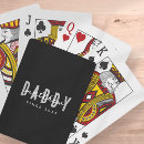 Search for happy fathers day playing cards Black and white