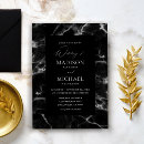 Search for black marble invitations Black and white
