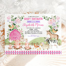 Search for farm baby girl shower invitations Watercolor