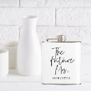 Search for mr and mrs flasks Bride