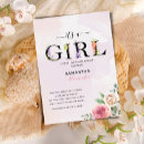 Search for its a girl invitations Gold foil
