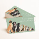 Search for dog tag business cards Watercolor