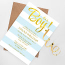 Search for gold baby boy shower invitations Foil