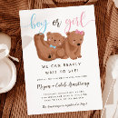 Search for bearly wait gender reveal invitations He or she