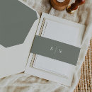 Search for green invitation belly bands Minimalist