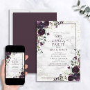 Search for plum birthday invitations Floral