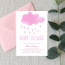 Search for rain baby shower invitations Pink