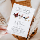 Search for chicken baby shower invitations Watercolor