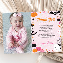 Search for halloween party thank you cards pink