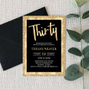 Search for foil 30th birthday invitations Glitter