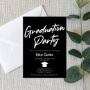 Search for black and white graduation invitations Minimal
