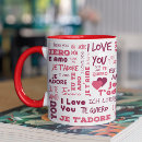 Search for different languages mugs Red