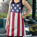 Search for stars and stripes aprons America