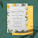 Search for lemon engagement party invitations Botanical