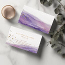 Search for purple and gold business cards Makeup artist