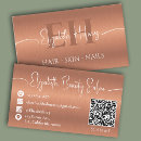 Search for brown monogram business cards Makeup artist