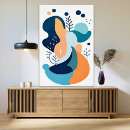 Search for blue orange art Illustration