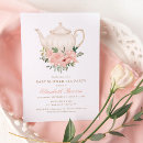 Search for baby tea invitations Floral tea party