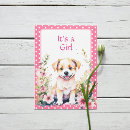 Search for puppy dog baby shower invitations Floral