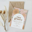 Search for two groovy birthday invitations Pastel