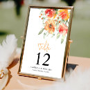 Search for peach flower wedding table cards Modern