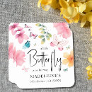 Search for butterfly coasters Watercolor floral