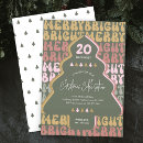 Search for retro seasonal invitations Merry and bright